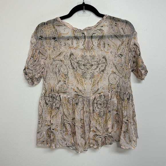 Free People Say You Will Paisley Top Small - Picture 6 of 7